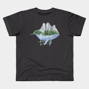 Old Growth Whale Vancouver Island Kids T-Shirt